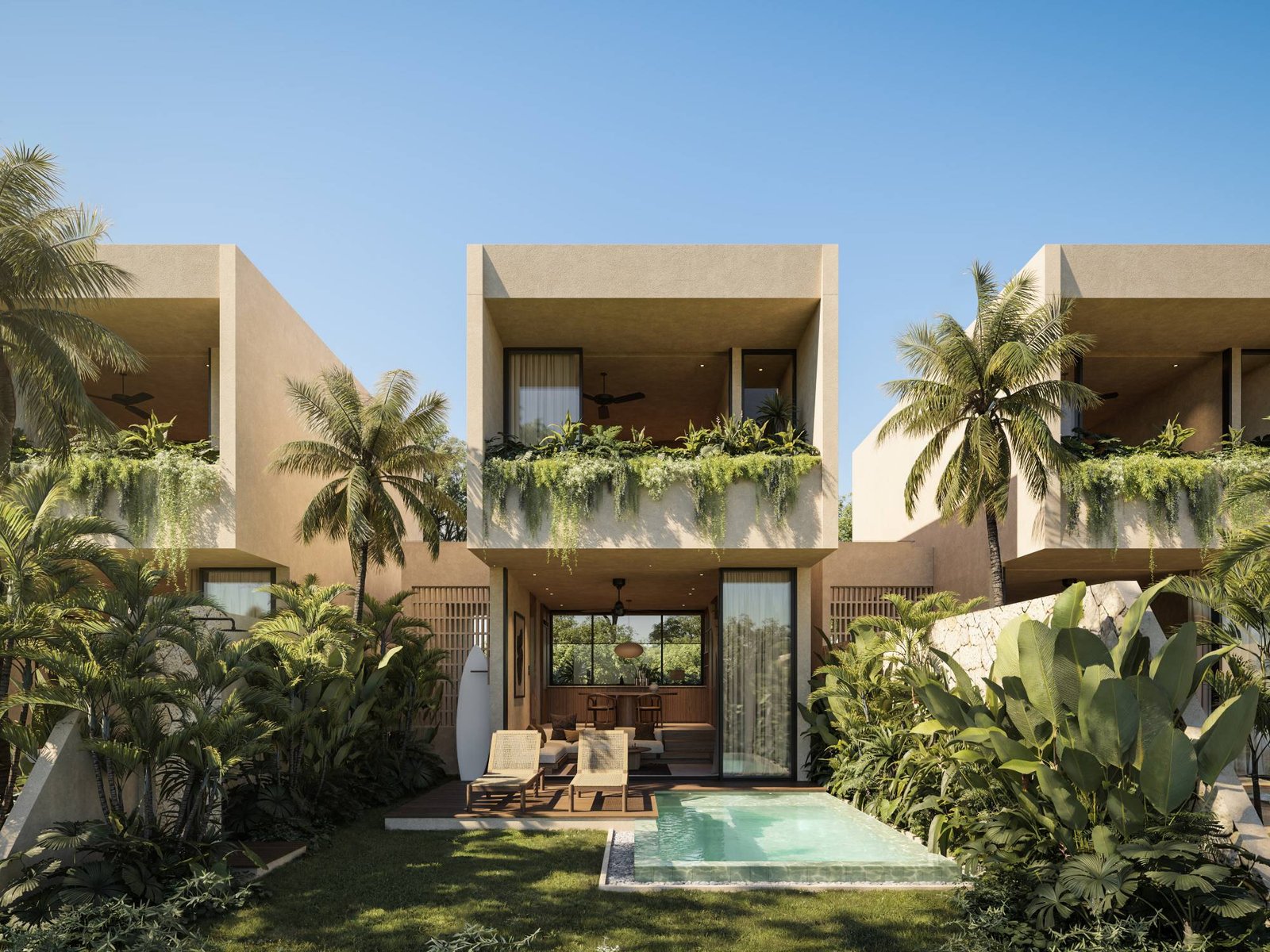 Villa with private pool and tropical garden